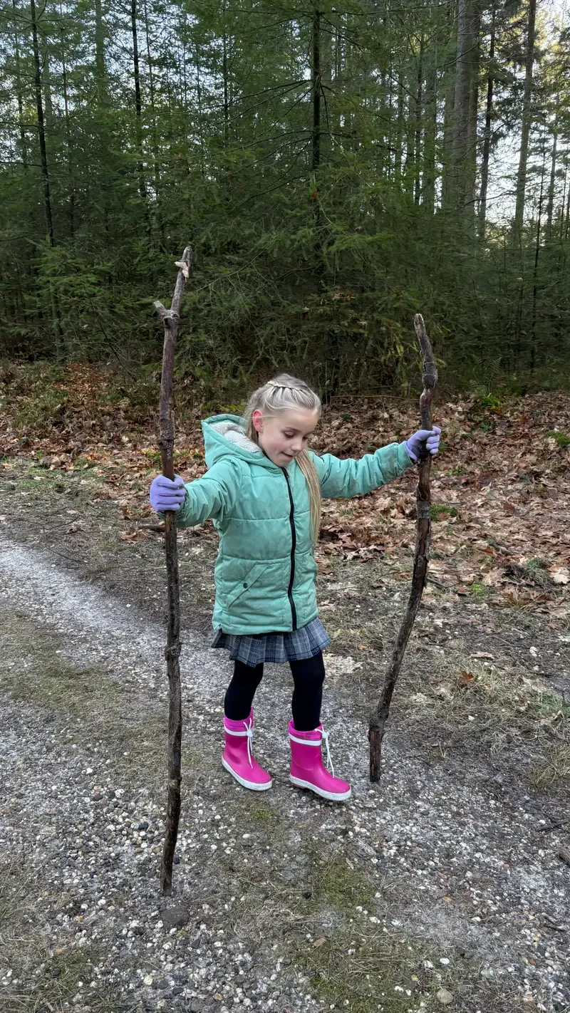 Wandeling door het Veluwse bos met kinderen